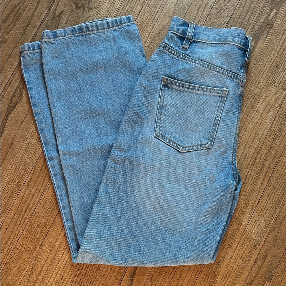 OAK + FORT Light Blue Straight Jeans